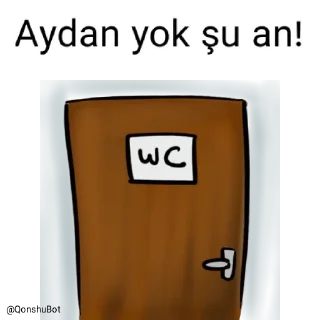 🚽 emoji Aydan @Qonshubot Telegram sticker 22 of 31