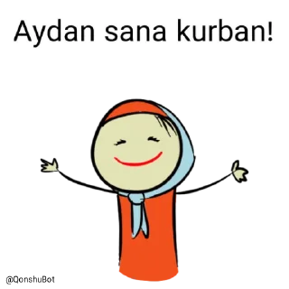 🤗 emoji Aydan @Qonshubot Telegram sticker 18 of 31
