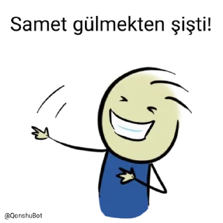 🤣 emoji Samet @Qonshubot Telegram sticker 23 of 31