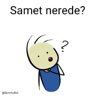 🤔 emoji Samet @Qonshubot Telegram sticker 5 of 31