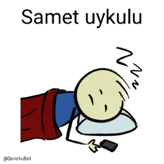 😴 emoji Samet @Qonshubot Telegram sticker 17 of 31