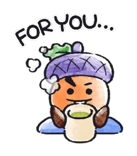 🥤 emoji Hope In Love @WithBTS 💜✨ Telegram sticker 6 of 24