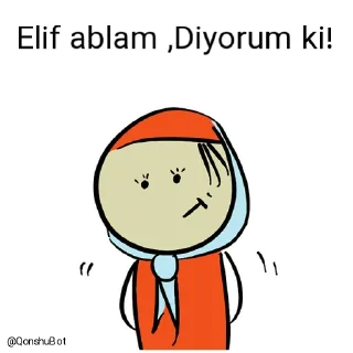 🙄 emoji Perinaz kuzum ve Elif ablam @Qonshubot Telegram sticker 8 of 31