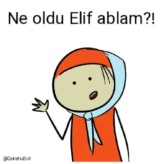 🤔 emoji Perinaz kuzum ve Elif ablam @Qonshubot Telegram sticker 18 of 31