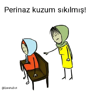 😓 emoji Perinaz kuzum ve Elif ablam @Qonshubot Telegram sticker 9 of 31