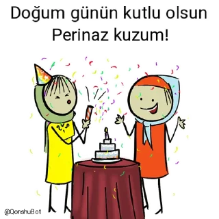 🎂 emoji Perinaz kuzum ve Elif ablam @Qonshubot Telegram sticker 23 of 31