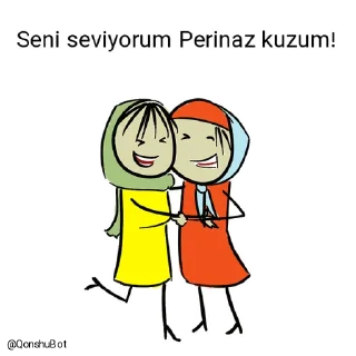 ❤️ emoji Perinaz kuzum ve Elif ablam @Qonshubot Telegram sticker 16 of 31