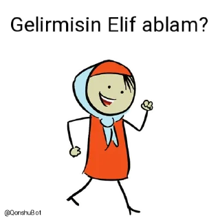 🤔 emoji Perinaz kuzum ve Elif ablam @Qonshubot Telegram sticker 5 of 31