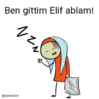 😴 emoji Perinaz kuzum ve Elif ablam @Qonshubot Telegram sticker 21 of 31