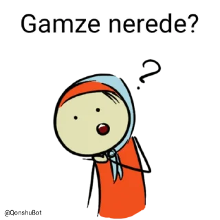 🤔 emoji Gamze @Qonshubot Telegram sticker 5 of 31