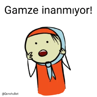 😱 emoji Gamze @Qonshubot Telegram sticker 3 of 31