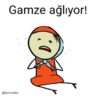 😭 emoji Gamze @Qonshubot Telegram sticker 14 of 31