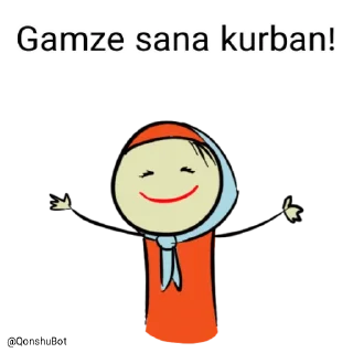 🤗 emoji Gamze @Qonshubot Telegram sticker 18 of 31