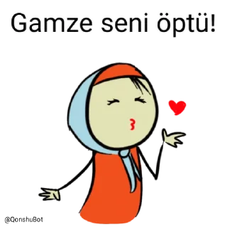 💋 emoji Gamze @Qonshubot Telegram sticker 19 of 31
