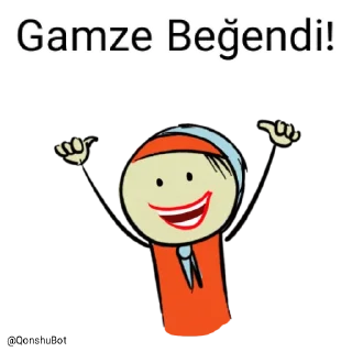 👍 emoji Gamze @Qonshubot Telegram sticker 20 of 31