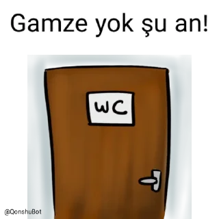 🚽 emoji Gamze @Qonshubot Telegram sticker 22 of 31