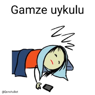 😴 emoji Gamze @Qonshubot Telegram sticker 17 of 31