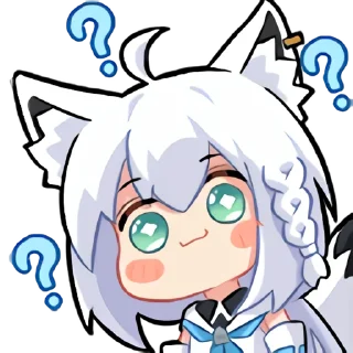 Sticker from 白上吹雪装扮表情 @v8cc3