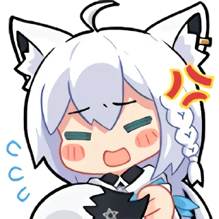 Sticker from 白上吹雪装扮表情 @v8cc3