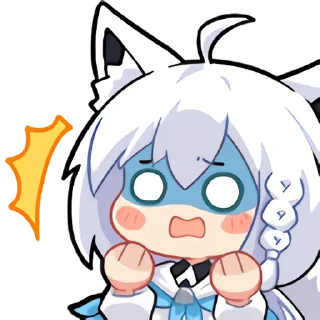 Sticker from 白上吹雪装扮表情 @v8cc3