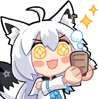 Sticker from 白上吹雪装扮表情 @v8cc3