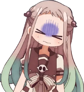😣 emoji Jibaku Shounen Hanako-kun Telegram sticker 21 of 120