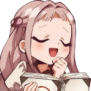 😌 emoji Jibaku Shounen Hanako-kun Telegram sticker 8 of 120