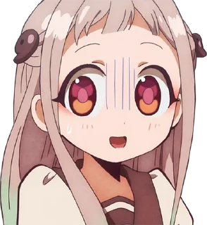 😰 emoji Jibaku Shounen Hanako-kun Telegram sticker 15 of 120