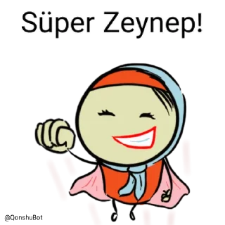 😎 emoji Zeynep @Qonshubot Telegram sticker 6 of 31
