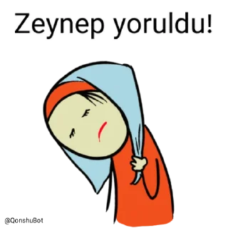 😣 emoji Zeynep @Qonshubot Telegram sticker 9 of 31