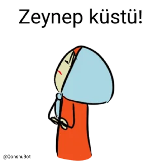 😒 emoji Zeynep @Qonshubot Telegram sticker 13 of 31
