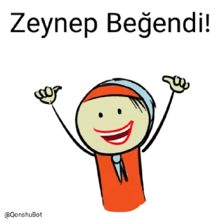 👍 emoji Zeynep @Qonshubot Telegram sticker 20 of 31