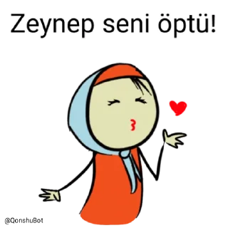 💋 emoji Zeynep @Qonshubot Telegram sticker 19 of 31
