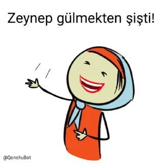 🤣 emoji Zeynep @Qonshubot Telegram sticker 23 of 31
