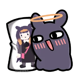 🐙 emoji 🐙 Takodachi [@TodorokiShouto] Telegram sticker 12 of 120