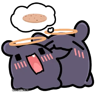🐙 emoji 🐙 Takodachi [@TodorokiShouto] Telegram sticker 24 of 120