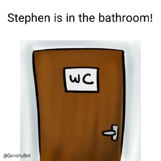 🚽 emoji Stephen @Qonshubot Telegram sticker 22 of 31