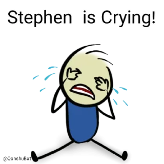 😭 emoji Stephen @Qonshubot Telegram sticker 14 of 31