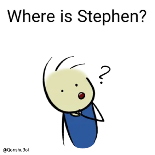 🤔 emoji Stephen @Qonshubot Telegram sticker 5 of 31