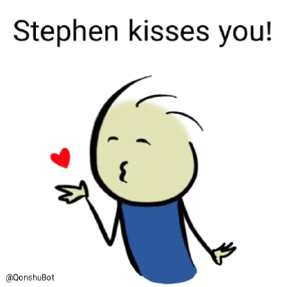 💋 emoji Stephen @Qonshubot Telegram sticker 19 of 31