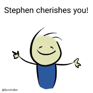 🤗 emoji Stephen @Qonshubot Telegram sticker 18 of 31