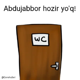 🚽 emoji Abdujabbor @Qonshubot Telegram sticker 22 of 31