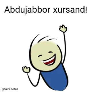😄 emoji Abdujabbor @Qonshubot Telegram sticker 12 of 31