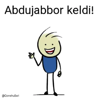 ✋️ emoji Abdujabbor @Qonshubot Telegram sticker 1 of 31