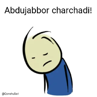 😣 emoji Abdujabbor @Qonshubot Telegram sticker 9 of 31