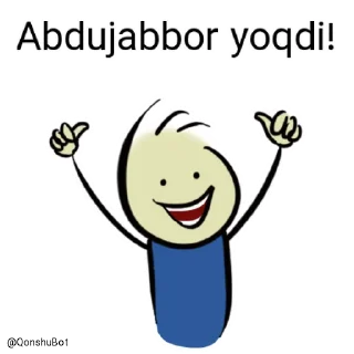 👍 emoji Abdujabbor @Qonshubot Telegram sticker 20 of 31