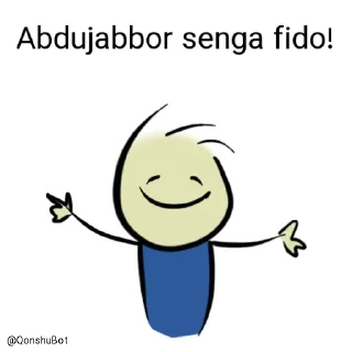 🤗 emoji Abdujabbor @Qonshubot Telegram sticker 18 of 31