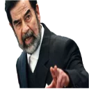Sticker from Saddam hussein