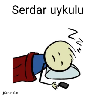 😴 emoji Serdar @Qonshubot Telegram sticker 17 of 31