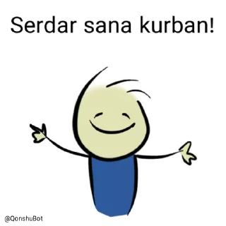 🤗 emoji Serdar @Qonshubot Telegram sticker 18 of 31